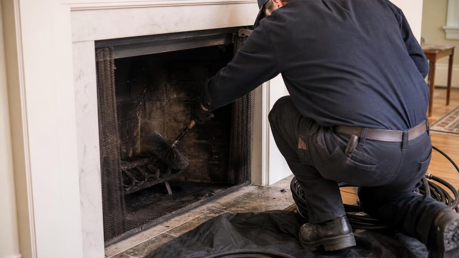 Practical chimney sweep & inspection in Clayton